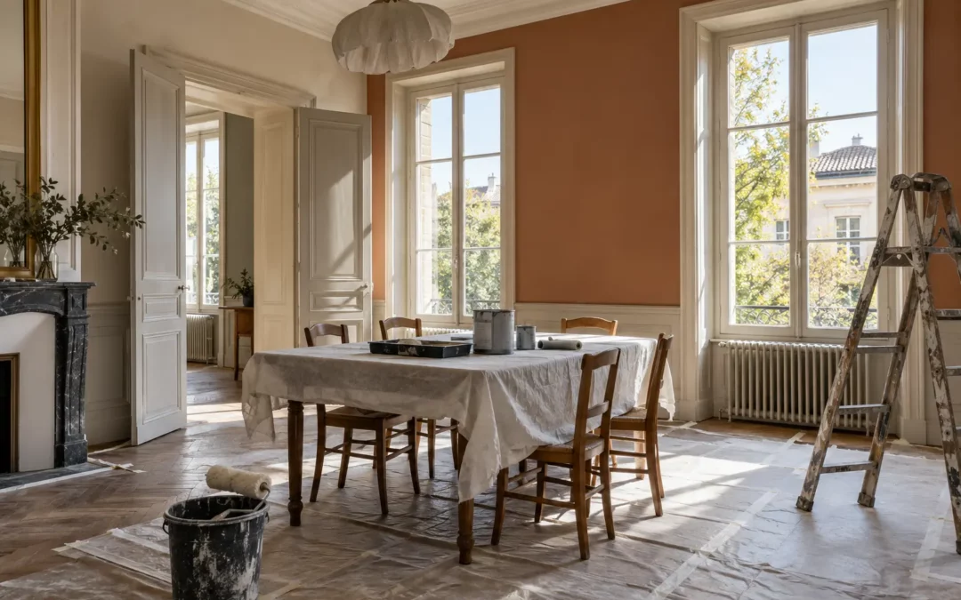Peinture d’un logement locatif en Charente avant relocation