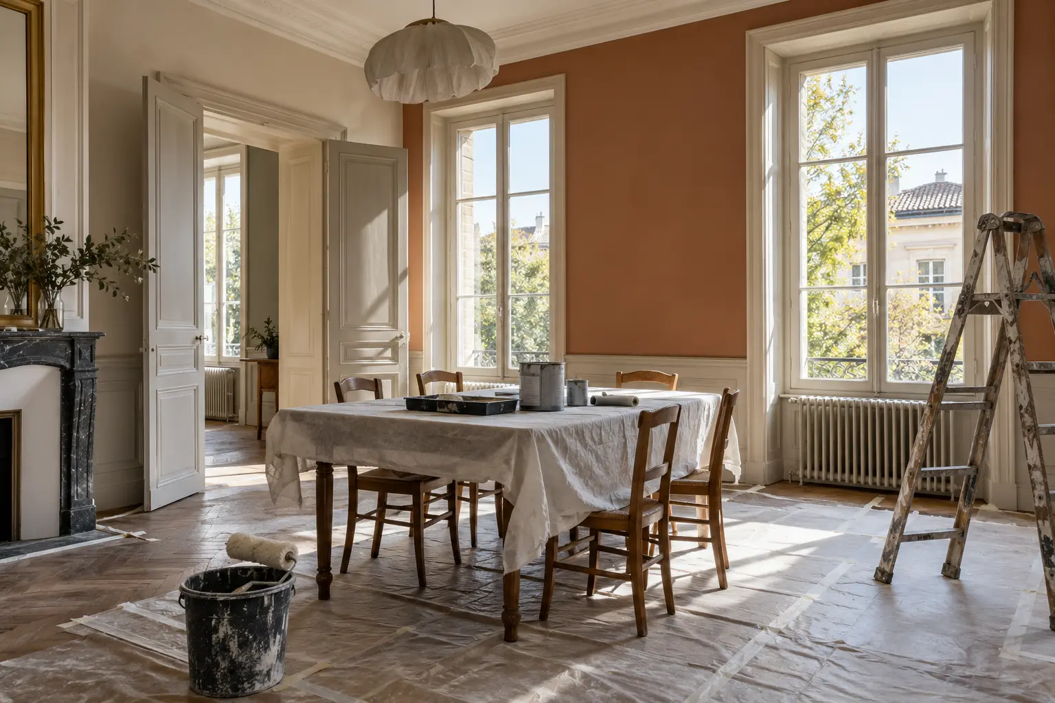 Peinture d’un logement locatif en Charente avant relocation